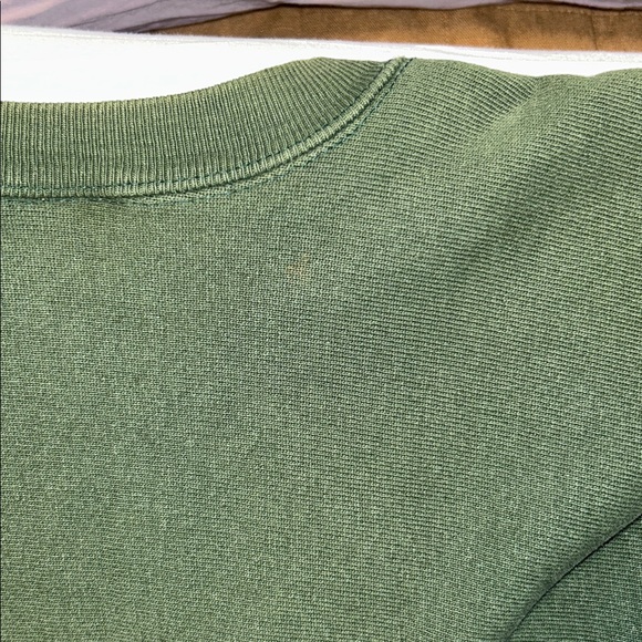Vintage Champion Olive Green Reverse Weave Sweatshirt Size Large - Picture 7 of 7